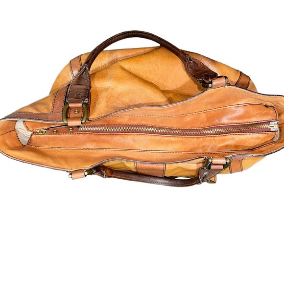 Vintage Cole Haan Brown Leather Satchel‎ Full Zip - Picture 8 of 12